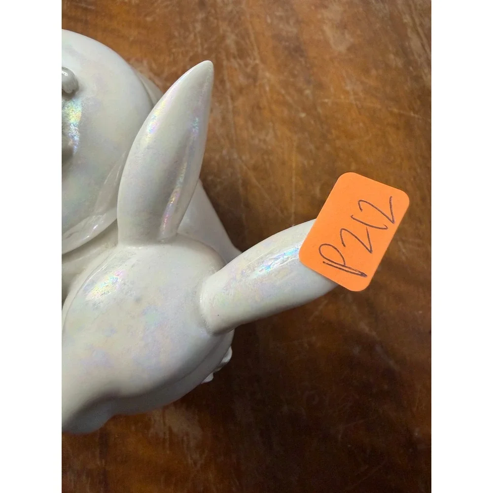Vintage Ceramic Bunny Rabbit Jar Dish Planter